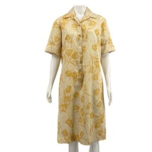 VINTAGE Crafty Casuals of Dallas Shirt Dress Cool Comfortable Career Casual